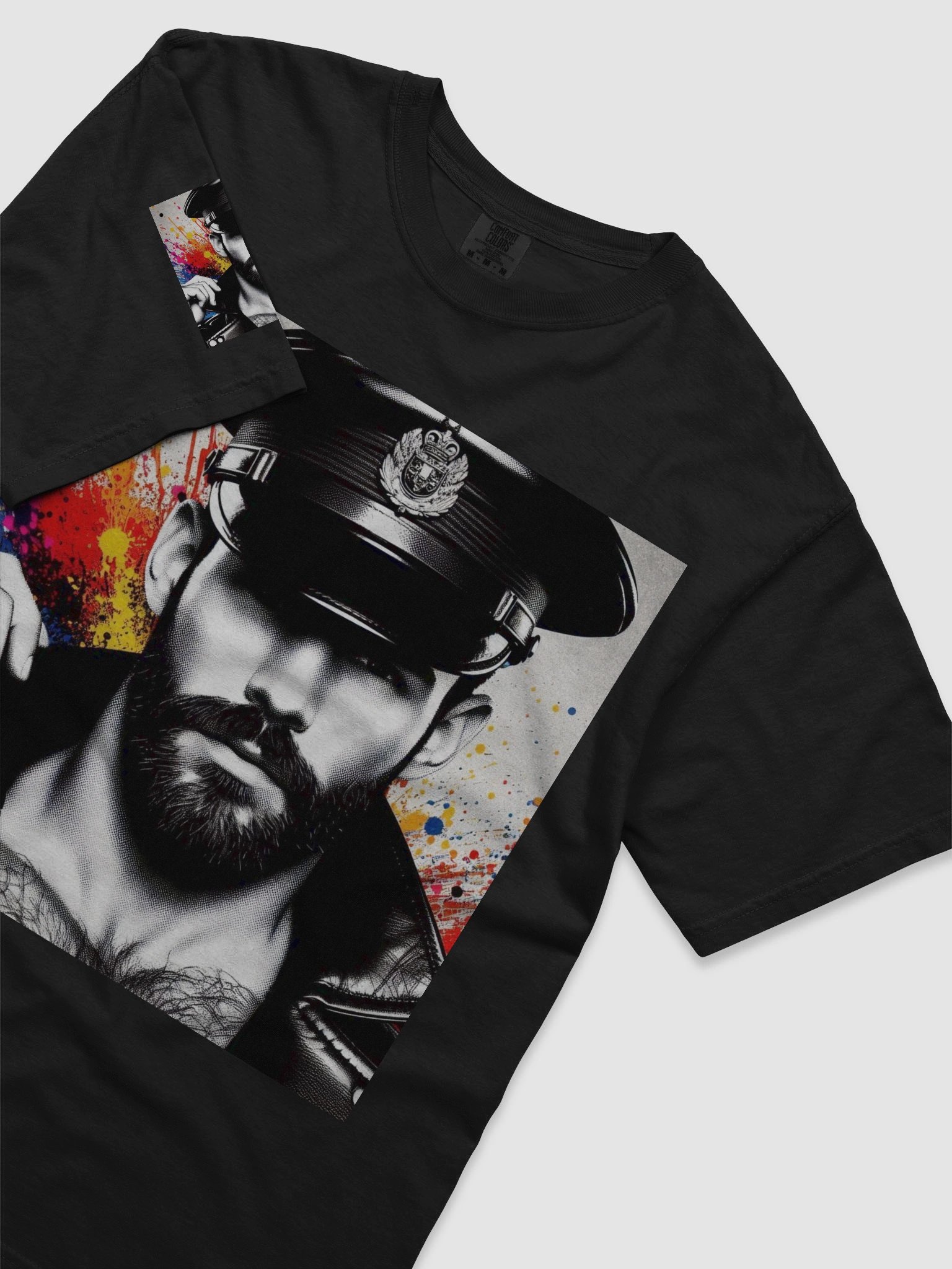 Limited Time Offer Lucky DIP bonus! Gay Pride Pop Color Leather Biker Daddy Los Angeles Pride Graphic Design T Shirt product image (5)