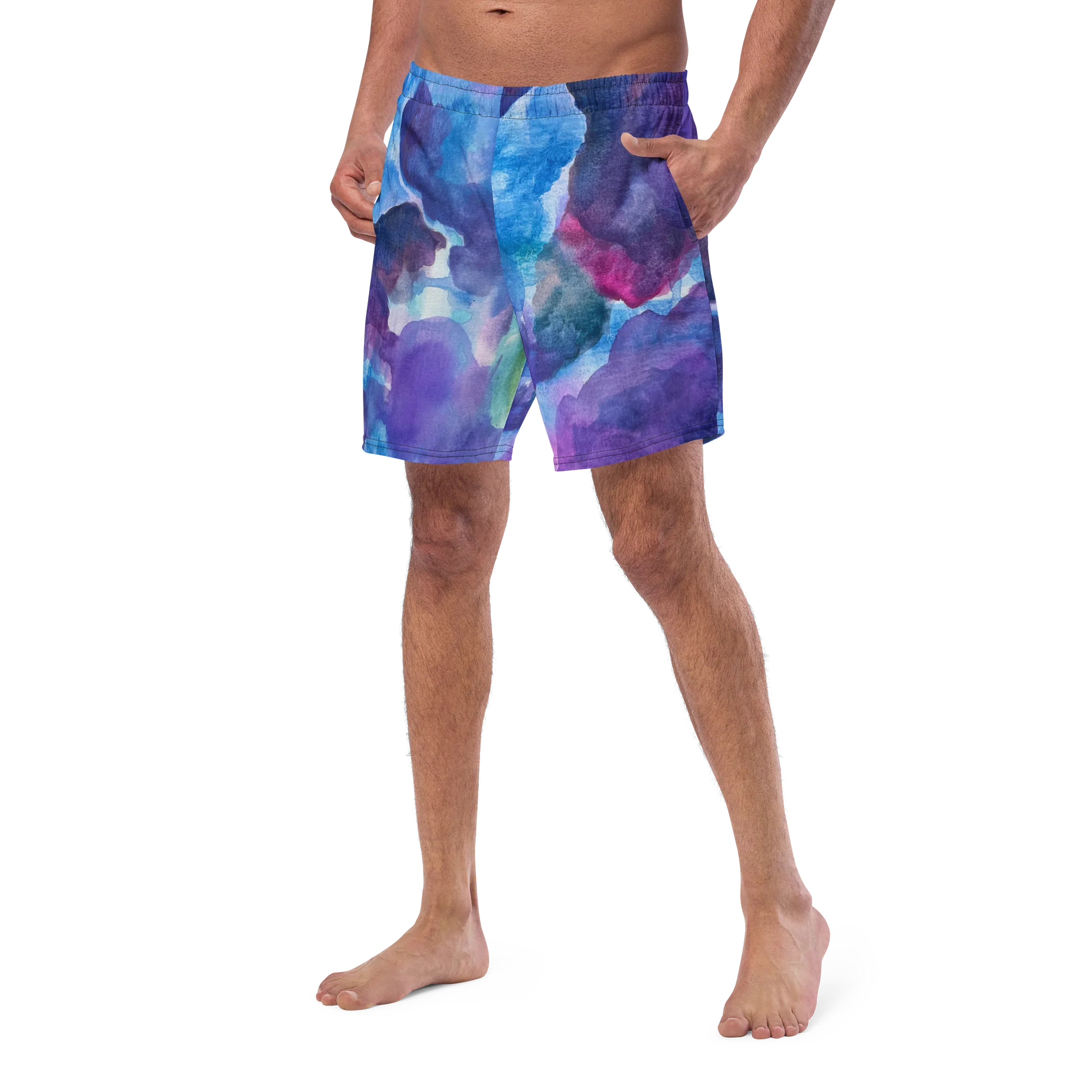 Bluesy Watercolor Men Trunks product image (2)