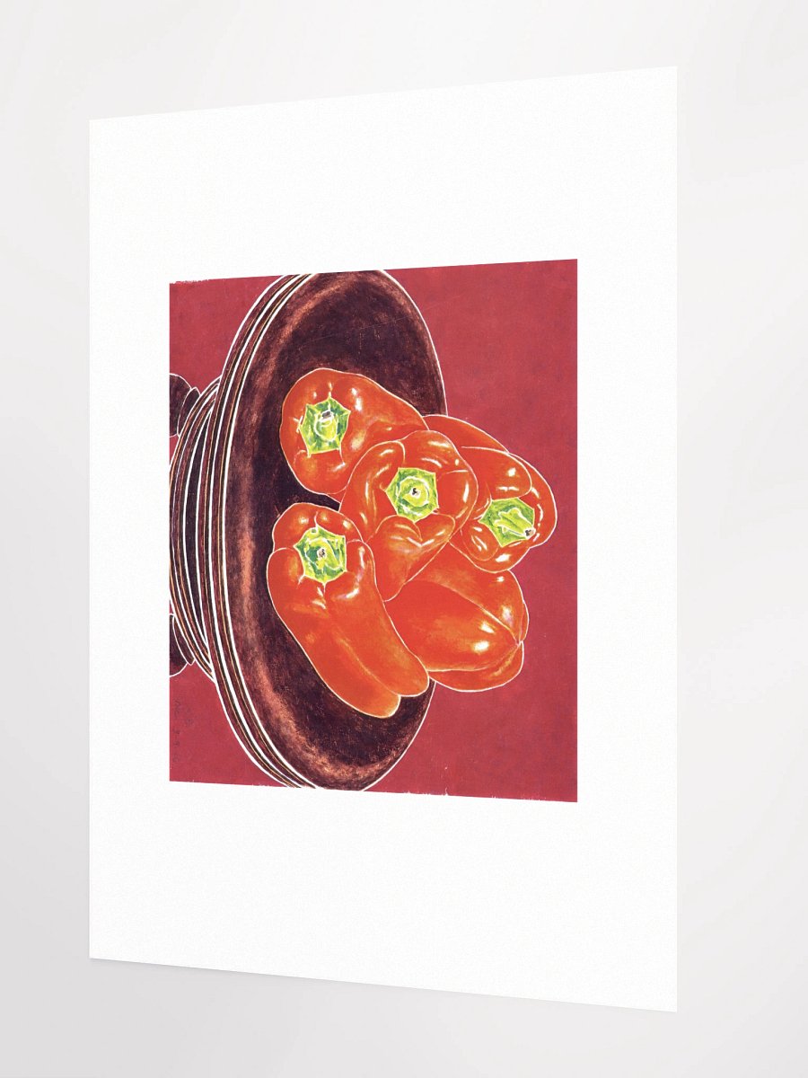 Red Peppers Piano Stool 03.09.86 Print product image (2)