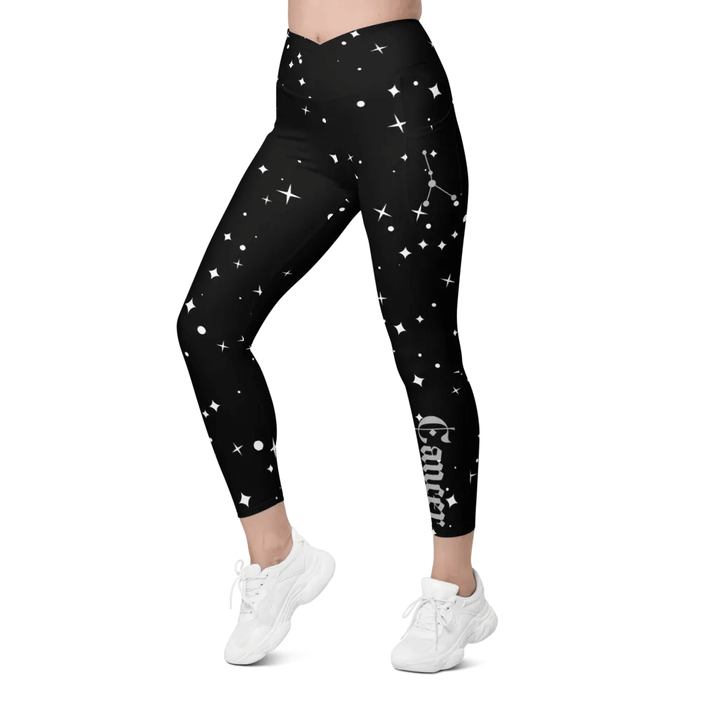 Starry Cancer Crossover Leggings with Pockets product image (6)