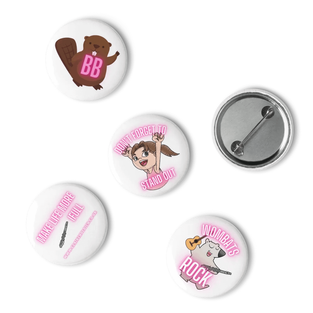 Flutifull Emoji Pin Button Set product image (15)