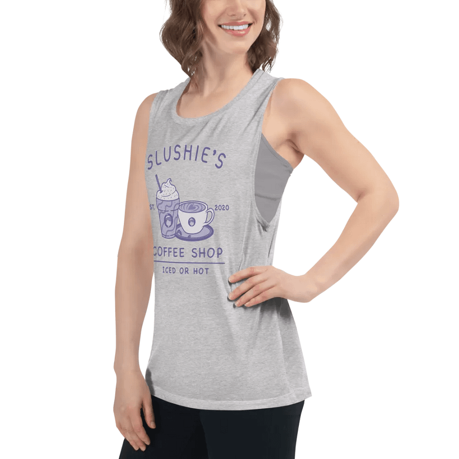 Slushie's Coffee Shop (Purple) | Women's Muscle Tank product image (6)