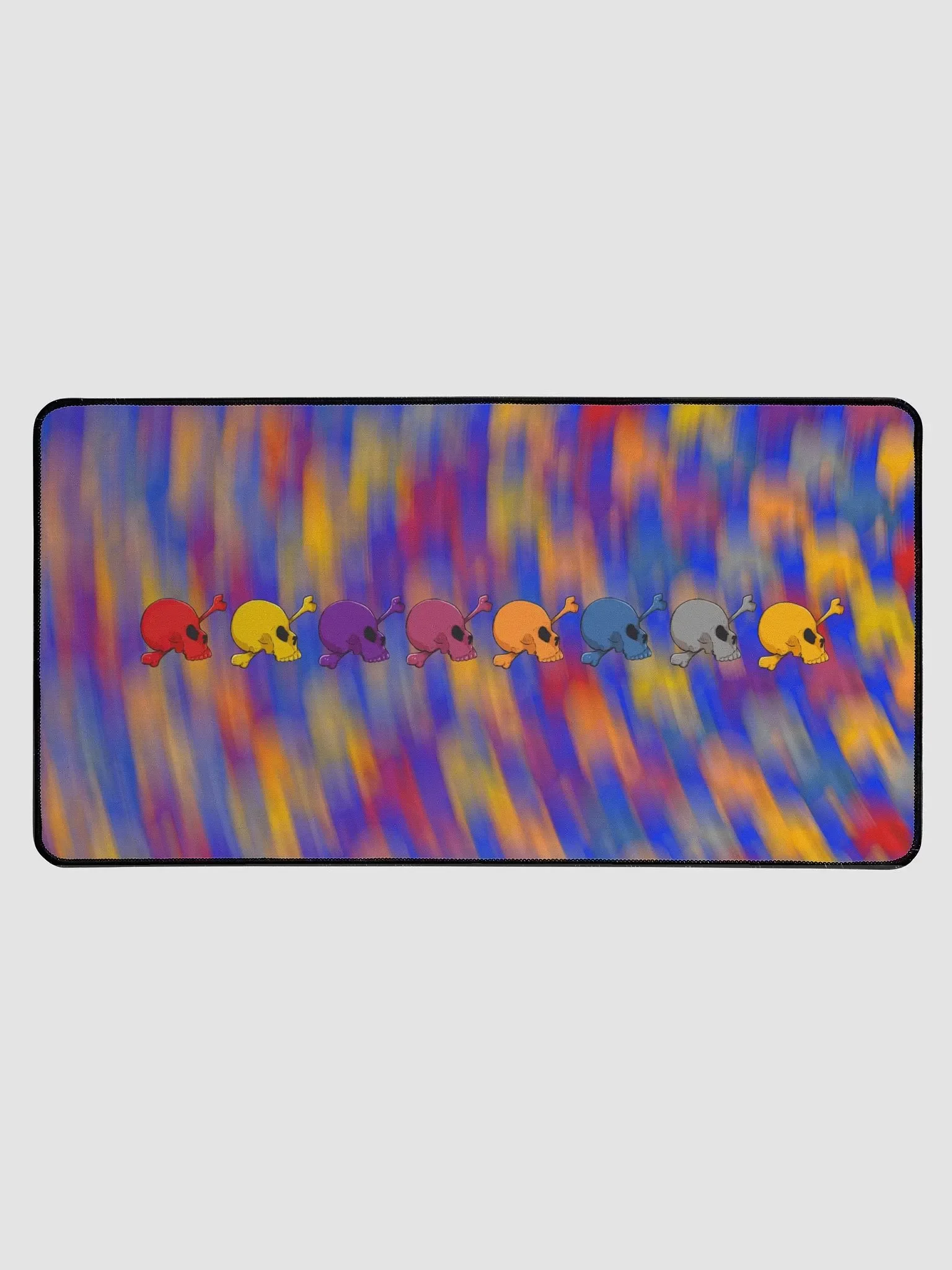 Chromatic Skull Swirl Desk Mat product image (1)