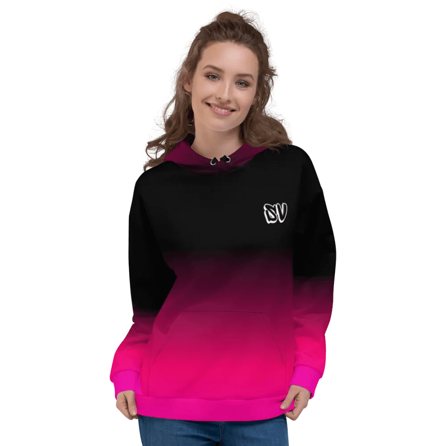 STRAIGHT VIBIN NEON COLOR FADE STYLE TANJIRO DEMON SLAYER HOODIE product image (3)