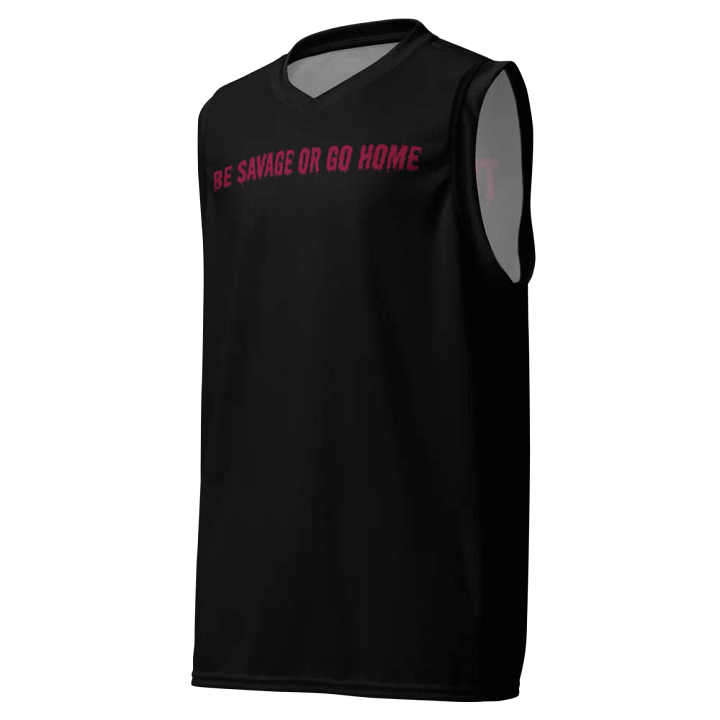 Red lettered Basketball Jersey product image (1)