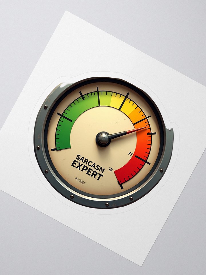 Sarcasm Expert Meter Kiss Cut Stickers product image (2)