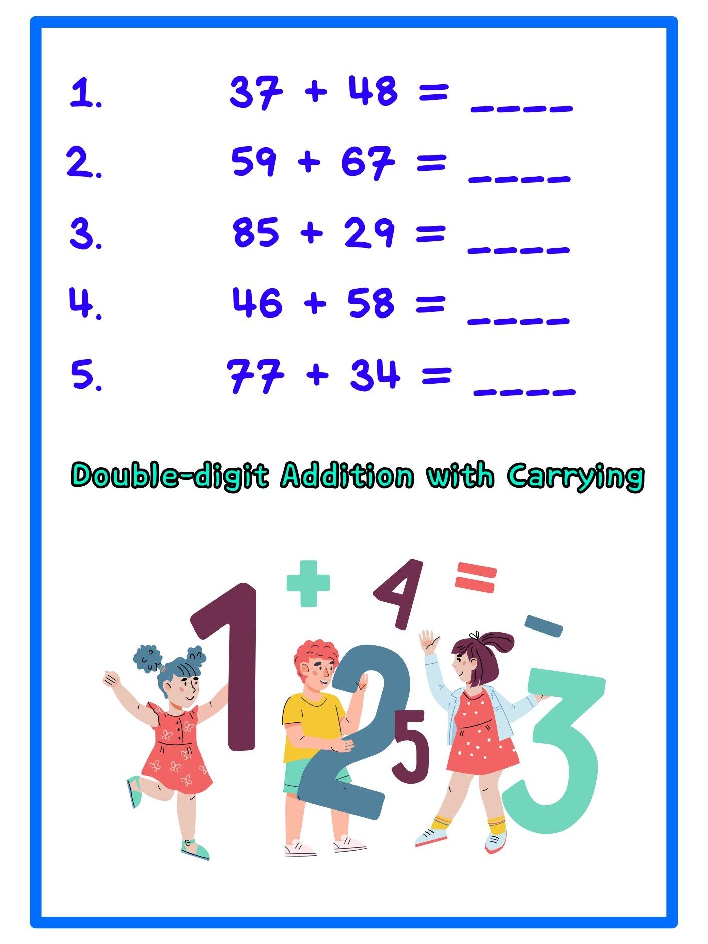 Printable Math Workbook Part 2 product image (3)