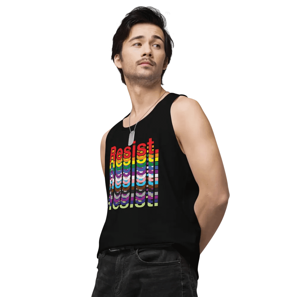 Resist - Rainbow Cotton Heritage Premium Tank Top product image (4)