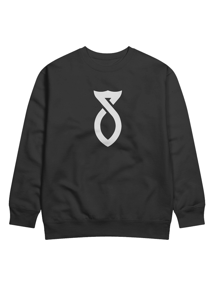 White on Black Sweatshirt product image (1)