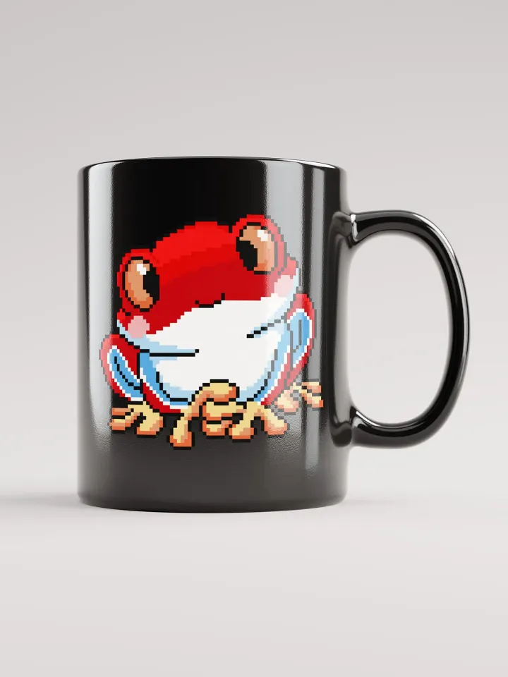 Red Rip the Frog Black Glossy Mug product image (2)