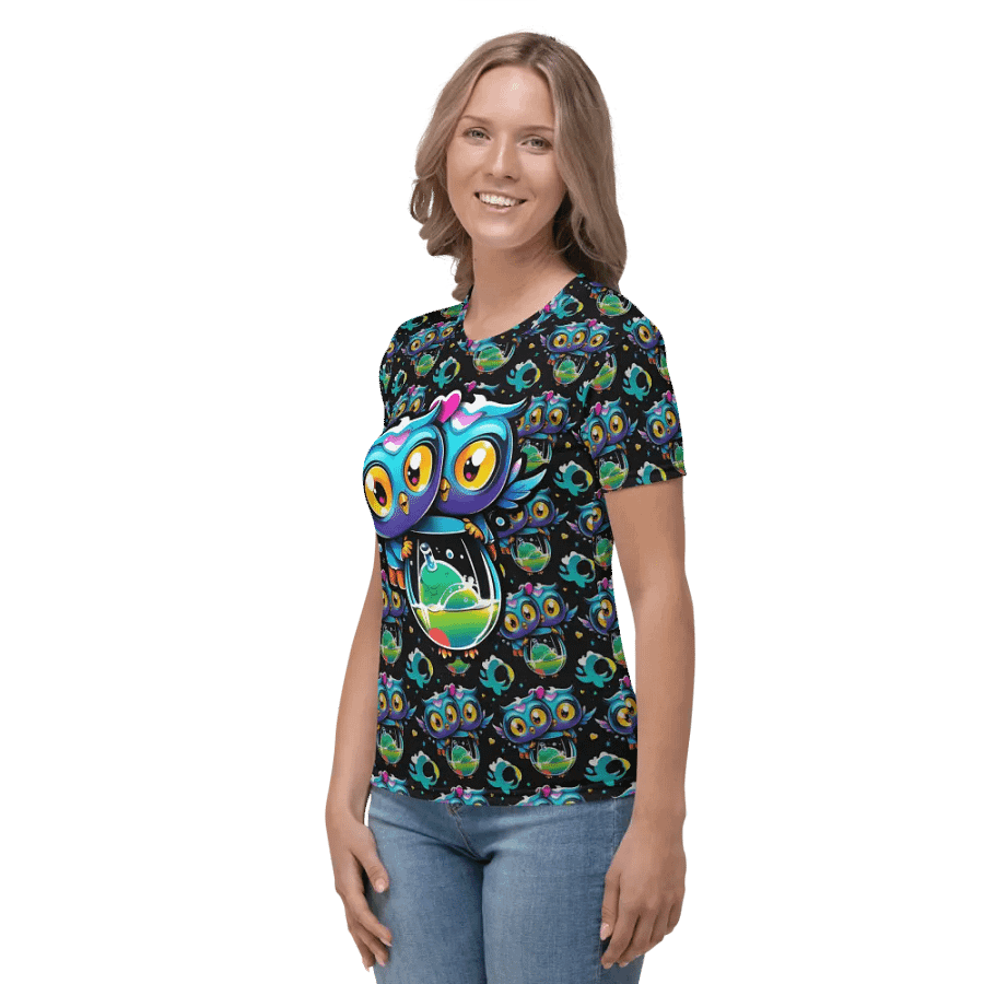 Kawaii Owls All Over Print T-shirt product image (4)