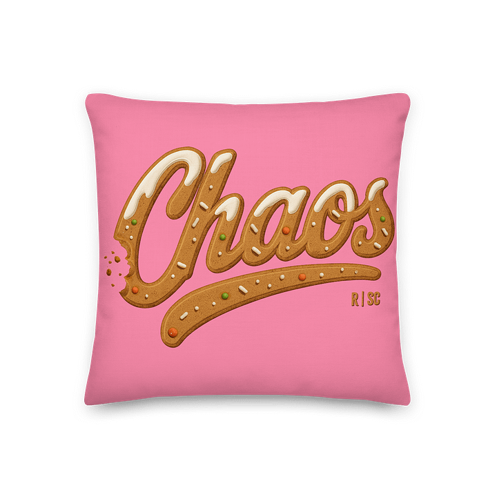 Gingeread Chaos Cookie Pillow (Pink) product image (1)