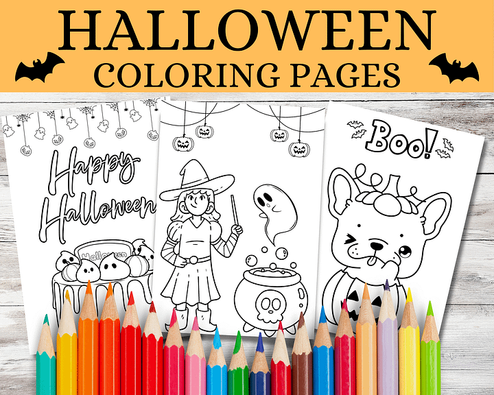 Halloween Coloring Pages product image (1)