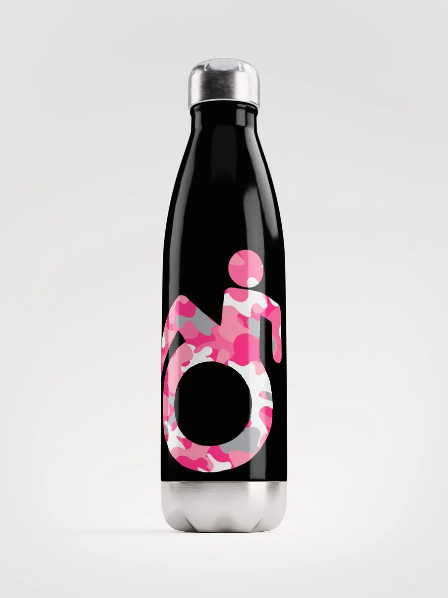 Wheelie, Pink Camo SS Water Bottle product image (1)