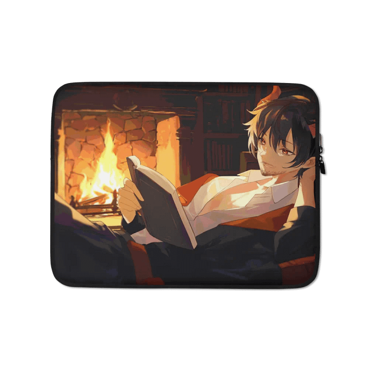 Akushi Fireplace Laptop Case product image (1)