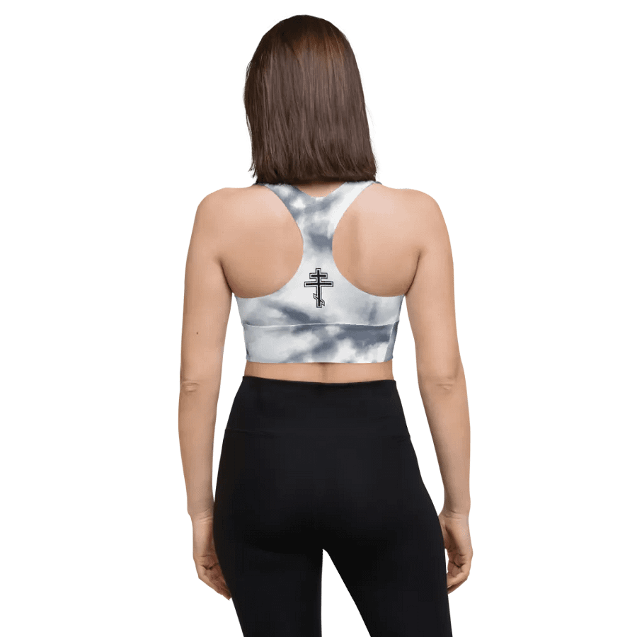 Night Sky burst Serenity Longline Sports Bra product image (4)