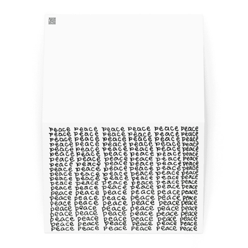 Peace 2 greeting card product image (1)