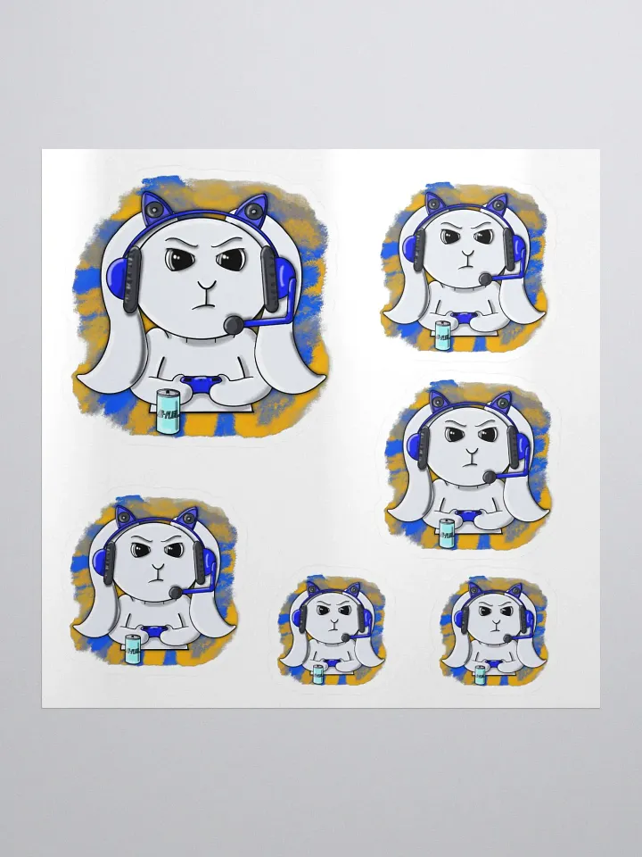 Gamer Bunny 6Stickers product image (2)