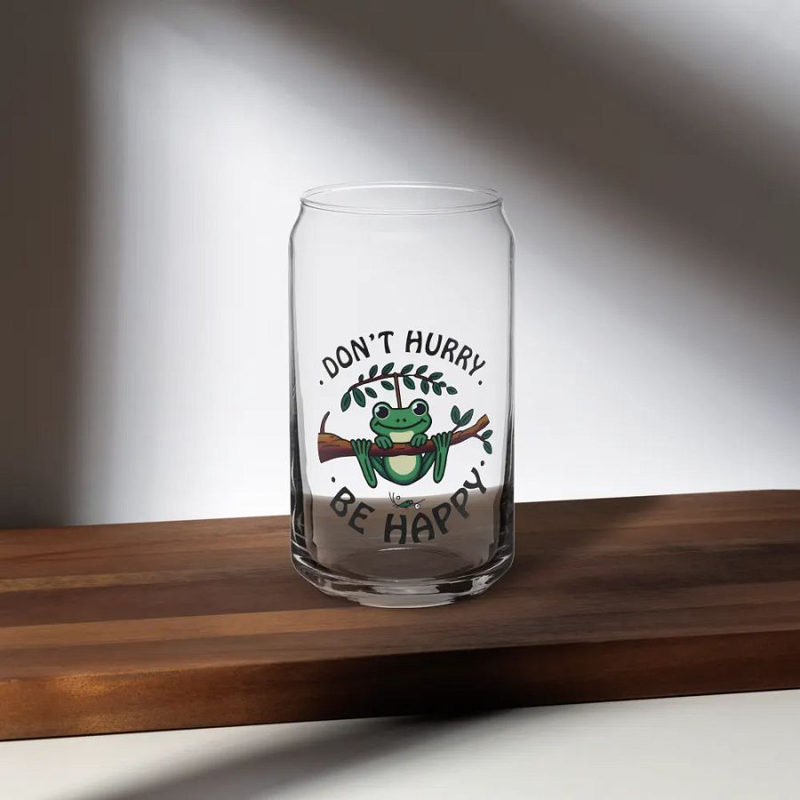 Don't Hurry, Be Happy – A Can Design for Frog Lovers product image (35)