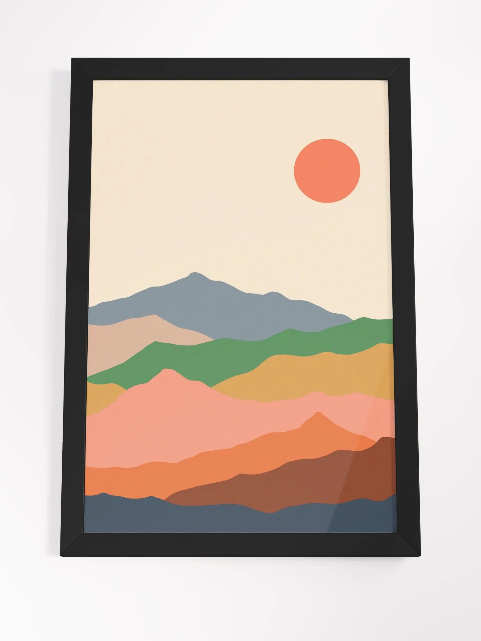 Vibrant Terrain: Framed Matte Poster product image (19)