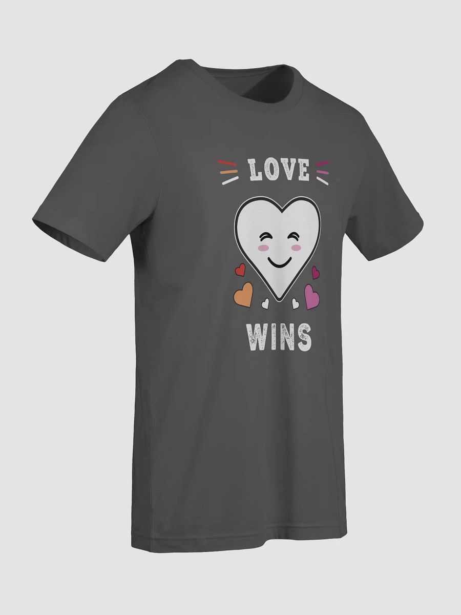 Heart Face Love Wins LGBTQ Lesbian Pride T-Shirt product image (32)