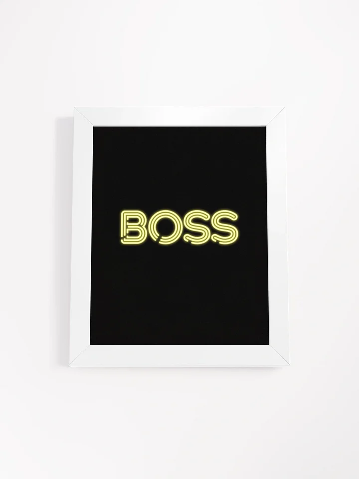 Neon Boss Framed Poster product image (1)