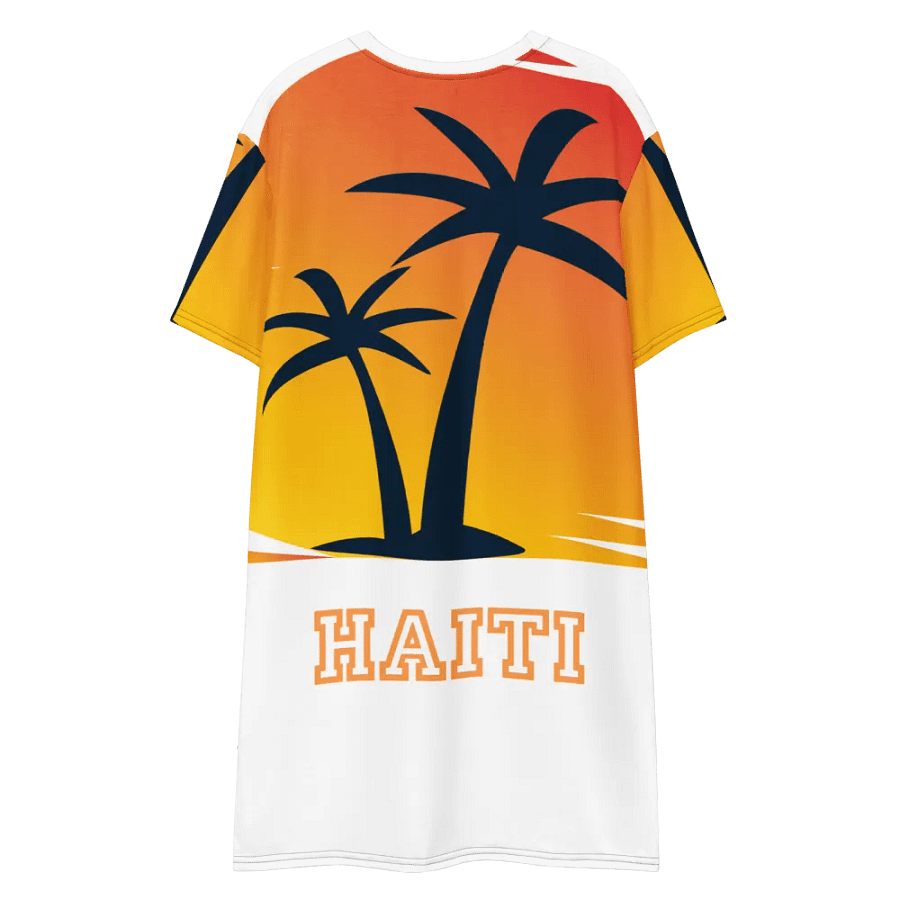 Sunset Palm Paradise T-Shirt Dress product image (7)