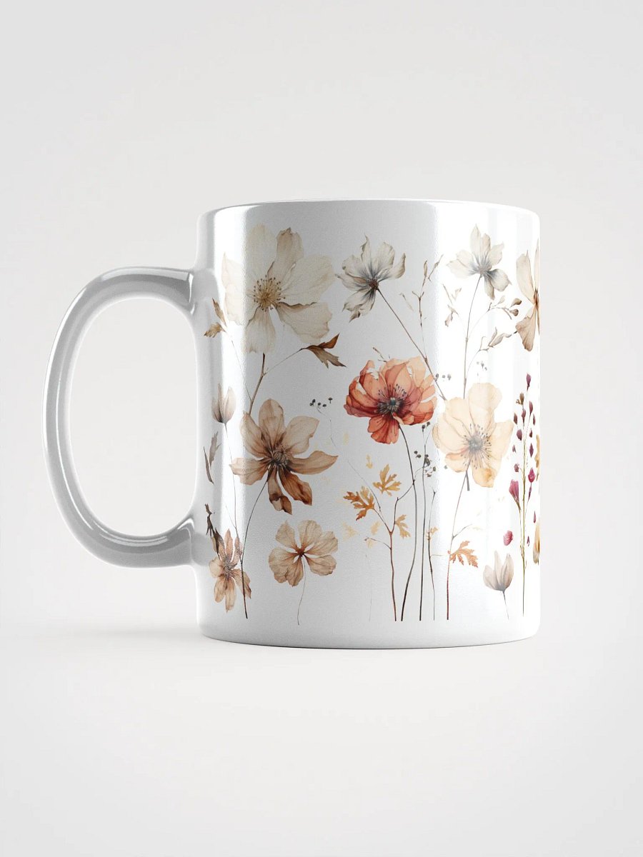Pressed Wildflowers Boho Aesthetic Ceramic Mug product image (8)