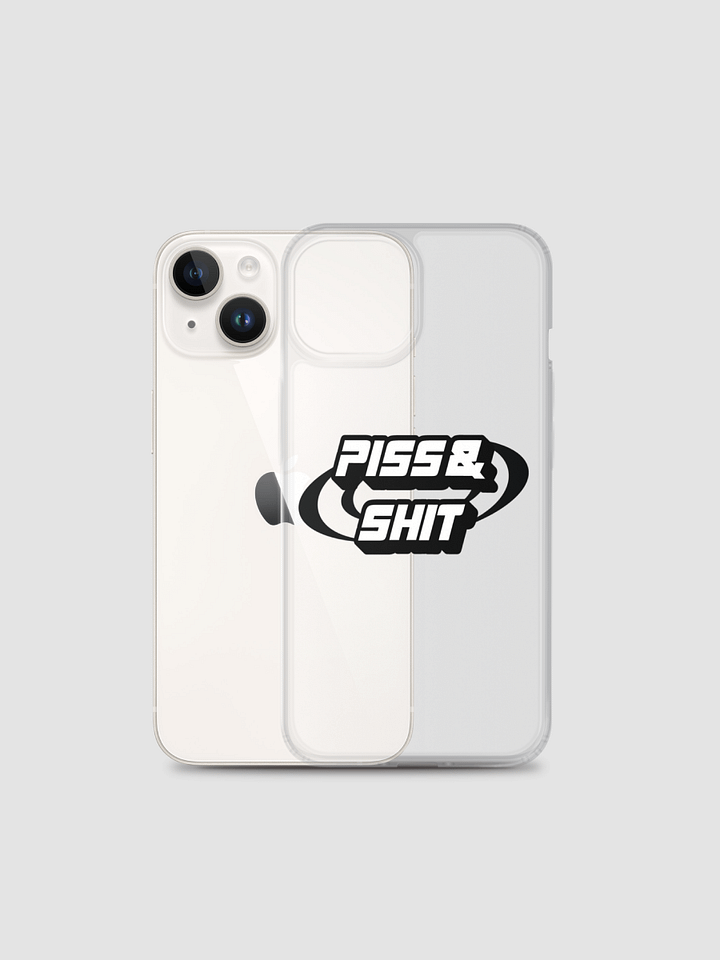 elgrace piss & shit clear phone case product image (2)
