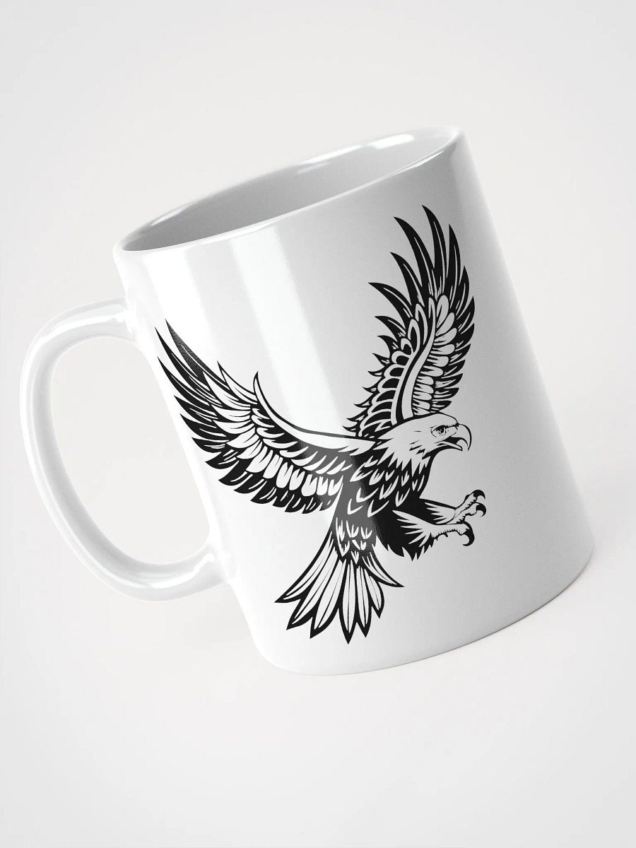Black and White Eagle Mug - Bold and Fierce Design product image (8)