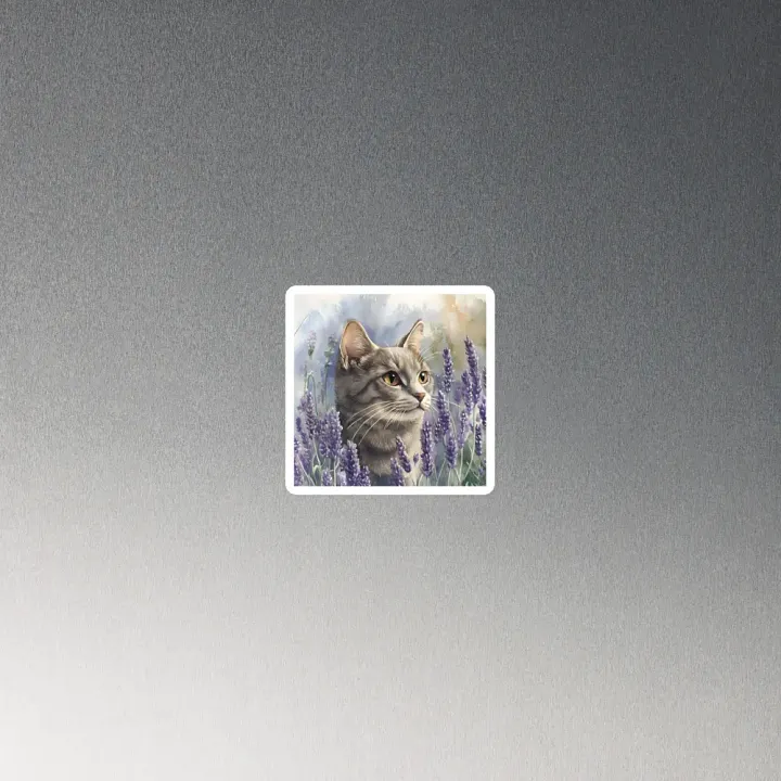 Serene Lavender Cat Magnets product image (2)