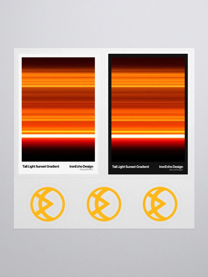 Pixel Stretch Sunset Gradient Sticker Set product image (1)