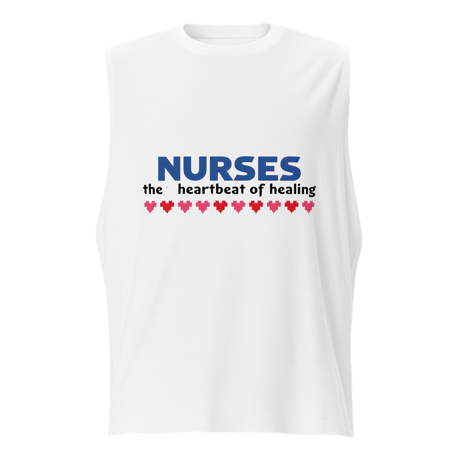 Heartbeat of Healing Nurses Muscle Tank product image (1)