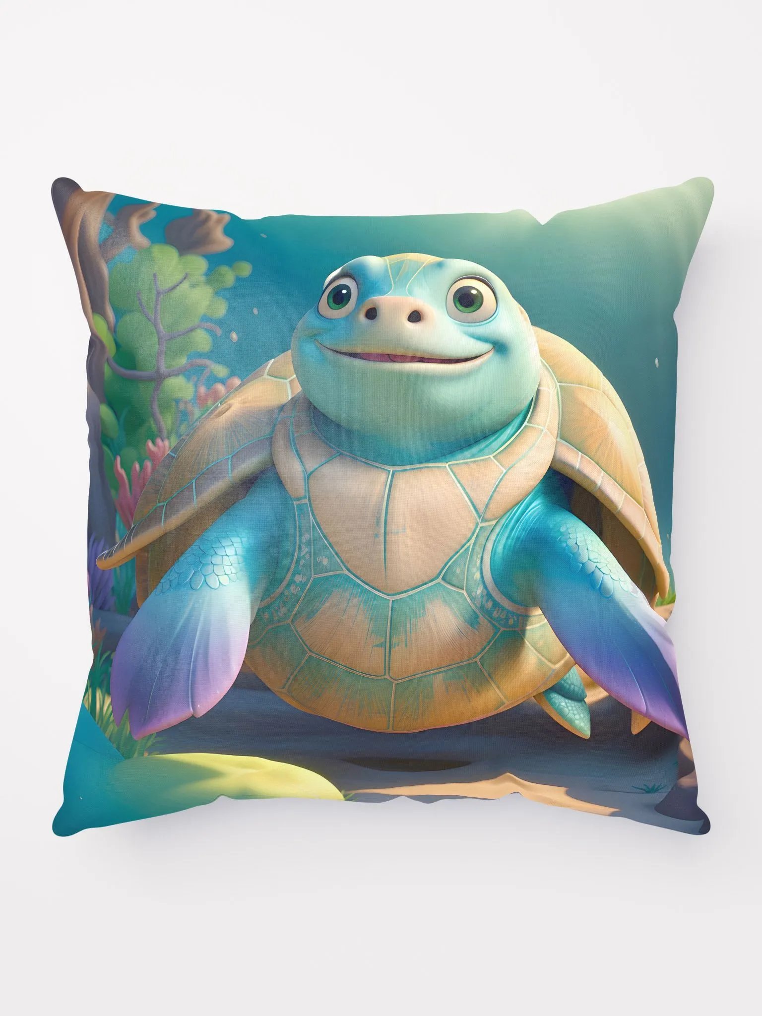 Endangered Species - Mexico - Sea Turtle All-Over Print Pillow product image (1)