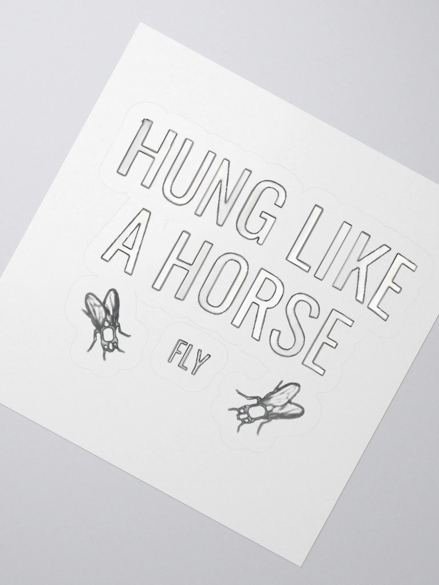 Hung Like A Horse Fly Sticker product image (2)