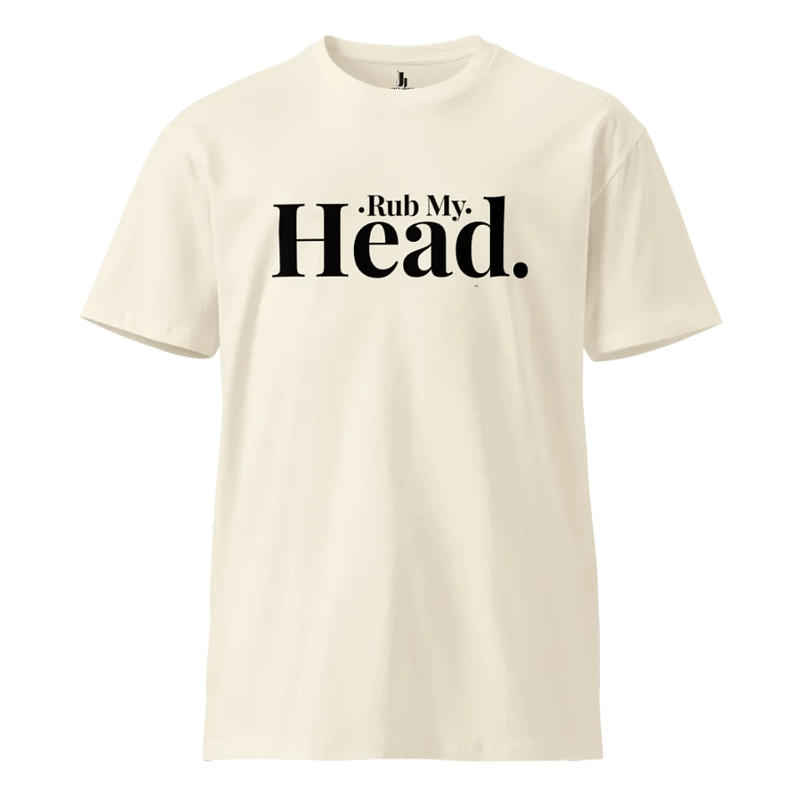Rub My Head Natural Tee product image (5)