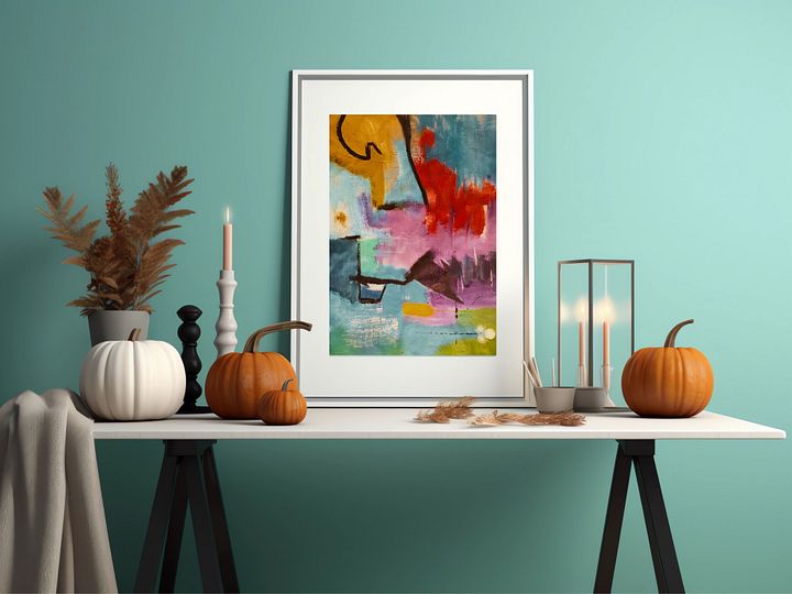 digital poster, original abstract painting, wall art, abstract wall art product image (1)