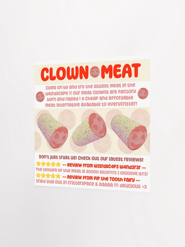 Clown Meat Website Square Matte Poster product image (2)