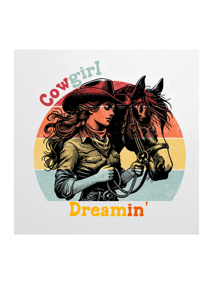 Cowgirl Dreamin' Kiss Cut Sticker product image (3)