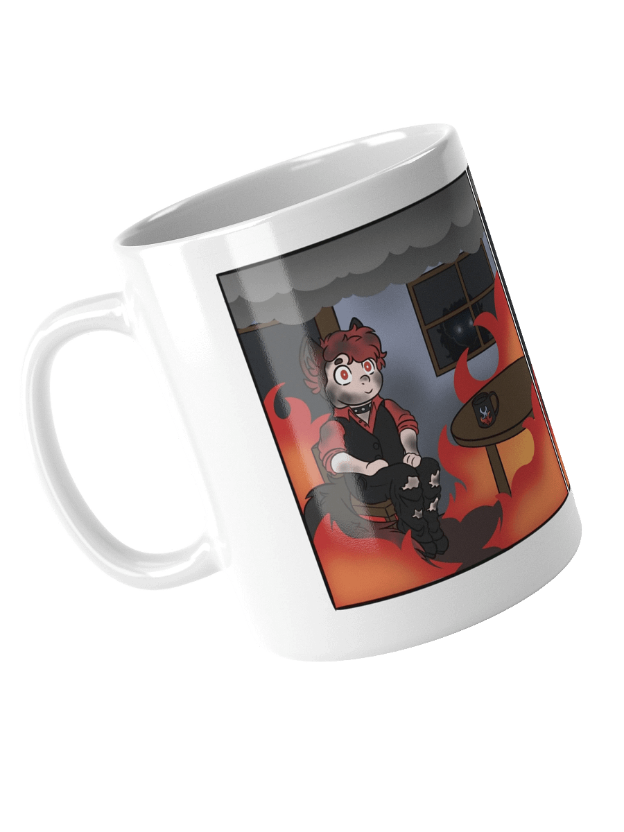 White Glossy Mug - This Is Fine Meme product image (7)