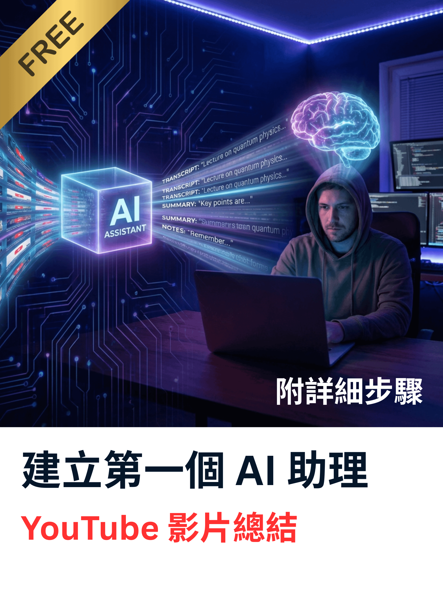 [pdf] 建立第一個 AI 助理 🤖 | YouTube 專業總結提示詞🎬 product image (2)