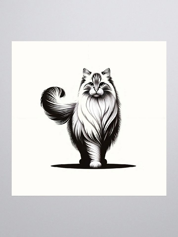 Kiss Cut Stickers: Siberian Monochrome product image (1)