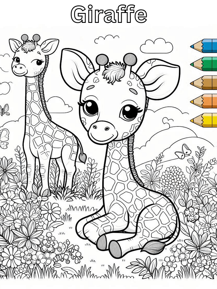 Coloring book,African animals. 40 Pages product image (2)