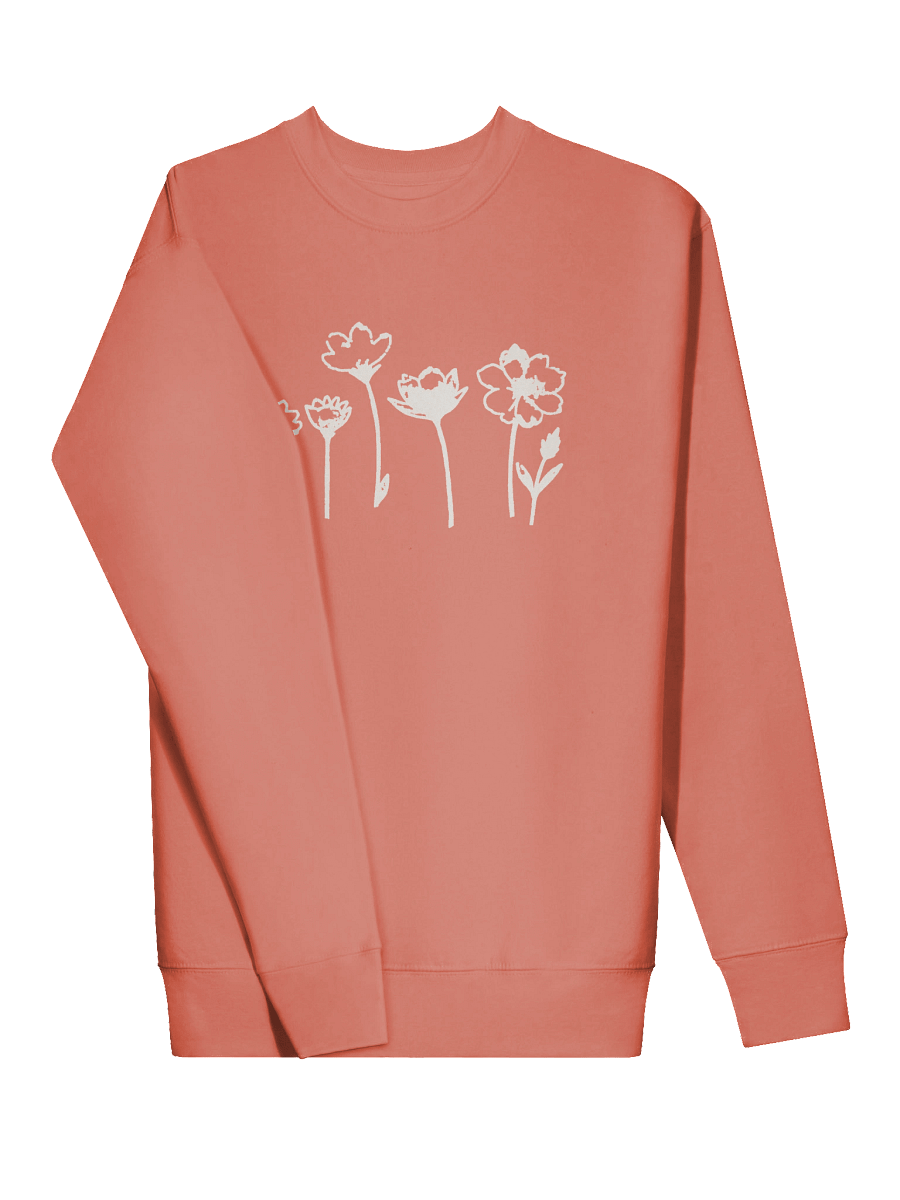 Wildflowers Minimalist Lineart Blossom Breeze Sweatshirt product image (17)