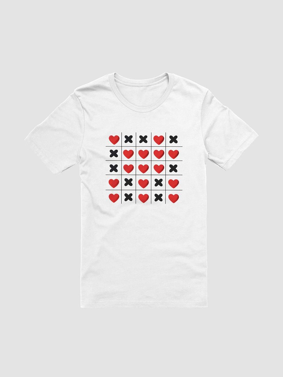 Heart vs. X Grid Pattern T-Shirt product image (3)
