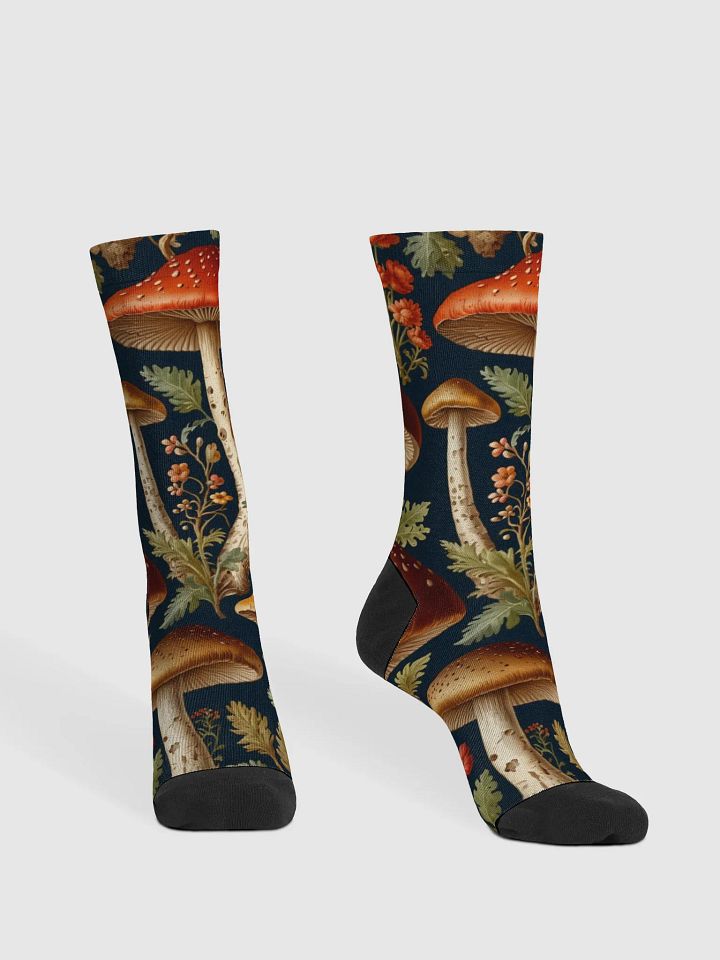 Mushroom Medley Sustainable Crew Socks product image (2)