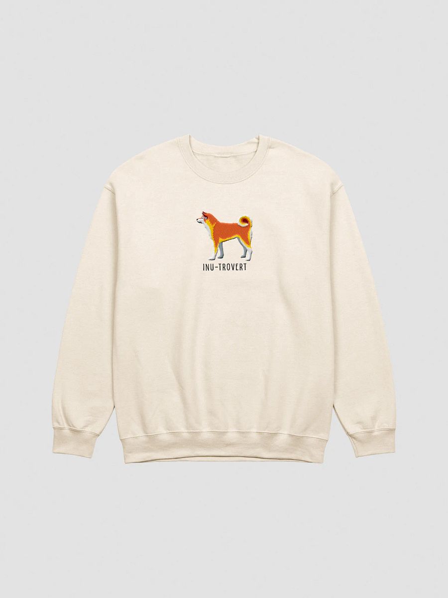 Inu-Trovert Sweatshirt (Embroidered) of a Japanese Akita Inu product image (13)