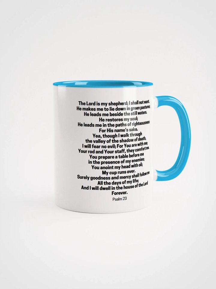 The Lord Is My Shepherd Psalm 23 Two-Tone Mug 11/15oz product image (8)