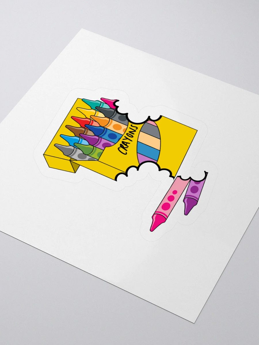 Colorful Crayon Chaos Kiss Cut Stickers product image (12)