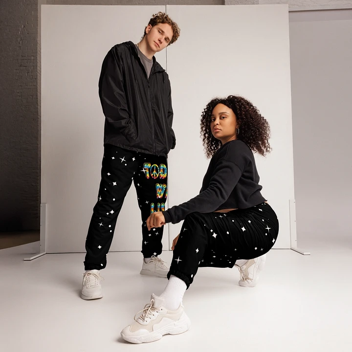 Unisex peace sign track pants product image (1)